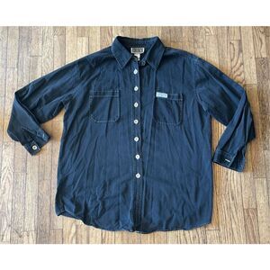 Forenza Men’s Large Black Vintage Button Up Shirt